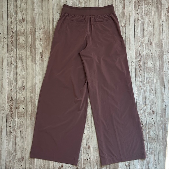 Athleta Brooklyn Heights Pleated Wide Leg Pants Damask Mauve sz 2 High Rise 30” - Picture 8 of 12